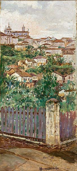 Henrique Bernardelli Landscape of Ouro Preto